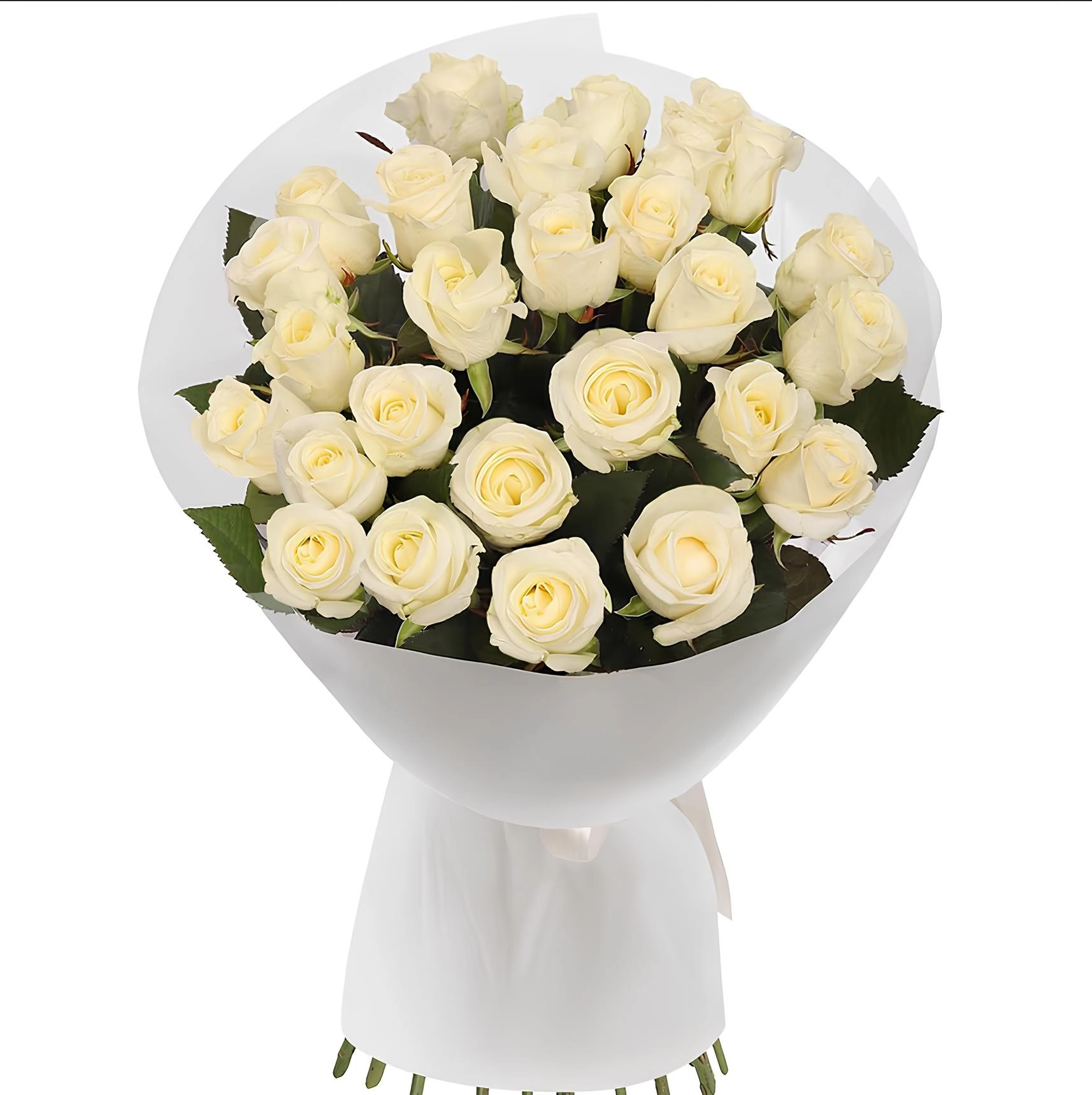 25'Li Beyaz Gül Buketi