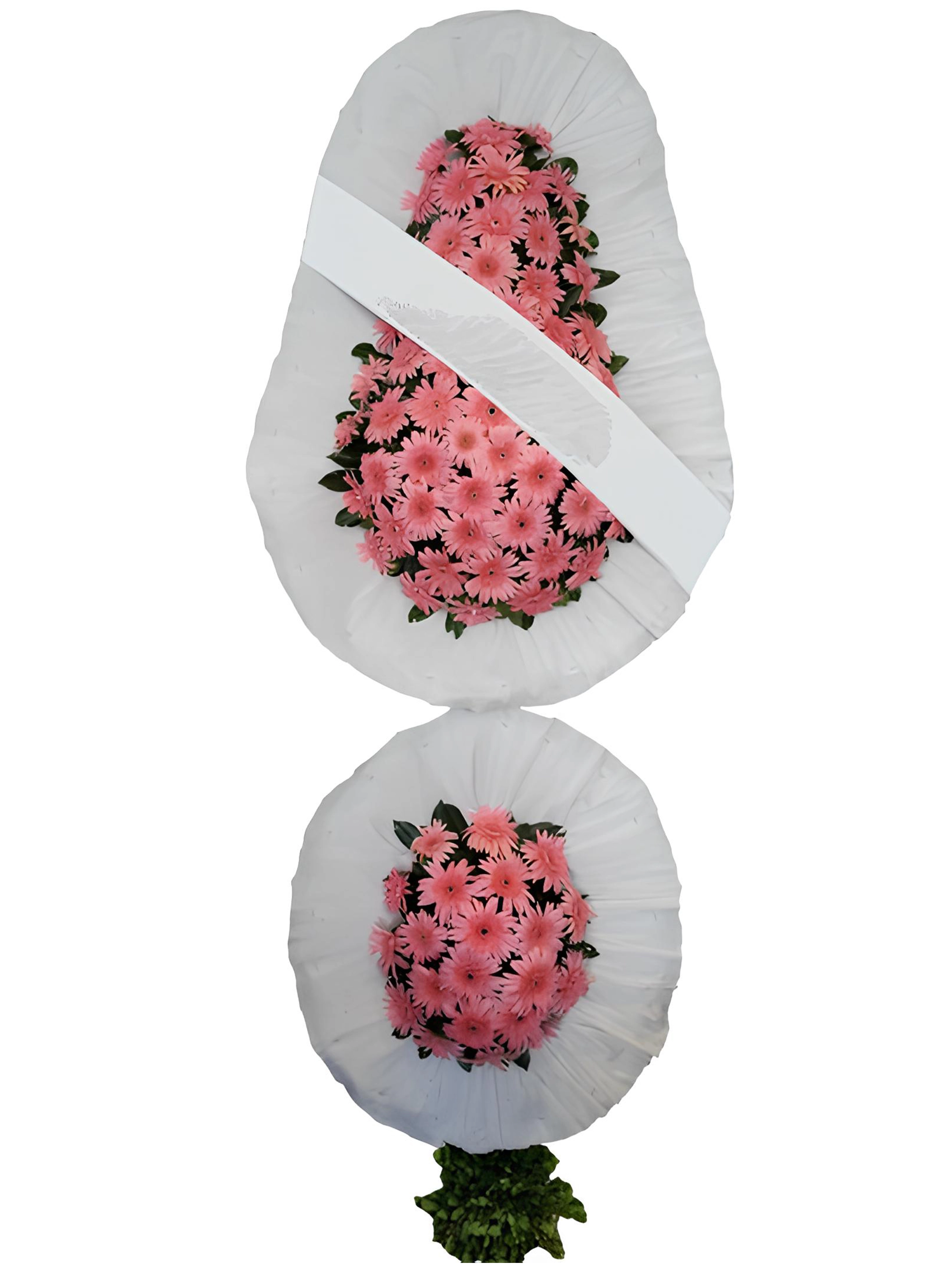 Çift Katlı Pembe Çelenk