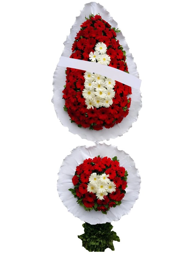 2 Katlı Düğün Çiçeği Çelenk