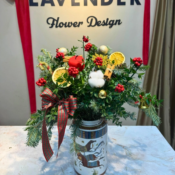 Atlı Vazoda Kokina Arajmanı